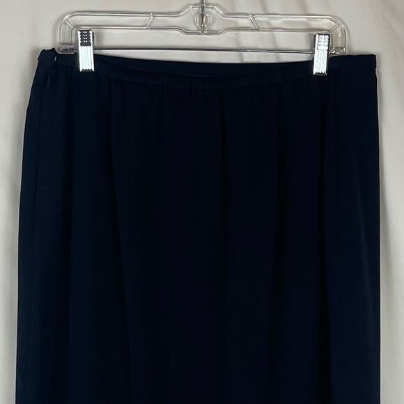 Nancy Bolen Black Embroidered Beaded Party Event Date Midi Skirt NWOT Size 14 - Picture 5 of 11